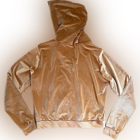 NWOT Fabletics Donna Velour Hoodie in Light Honey, Womens size S small - Picture 3 of 11